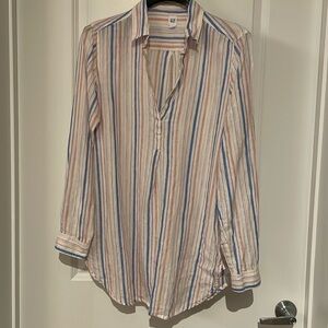 GAP Women’s Collared Linen Tunic Shirt